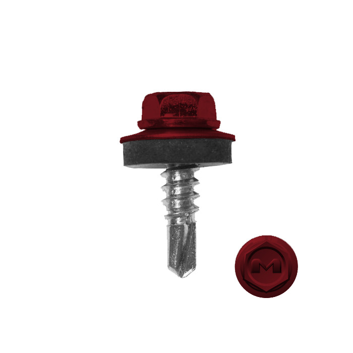 Саморез по металлу Daxmer 5,5х19 (250шт) сверло №3 RAL 3003