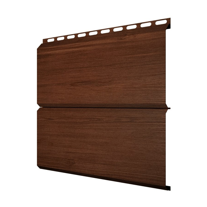 Металлический сайдинг Grand Line ЭкоБрус 0.45 мм Print Premium с пленкой Antique Wood